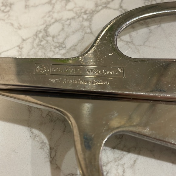 Gourmet Standard Silver Salad Server Tongs - Picture 2 of 5